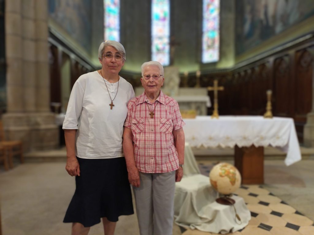 Sœurs Christiane et et Simone de la communauté du Prado à Denicé