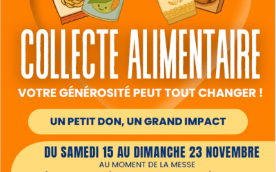 Collecte de denrées pour la 9° Journée Mondiale des Pauvres