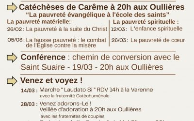 Propositions de carême en communauté paroissiale